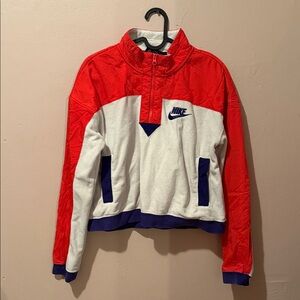 Nike Women's Red and White Jacket